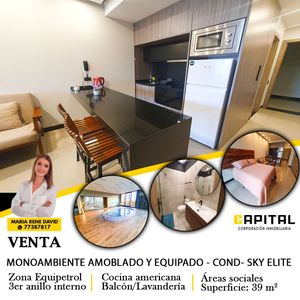 Monoambiente Amoblado En Alquiler – Condomiio Sky Elite