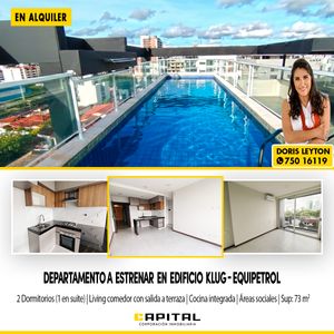 Departamento A Estrenar En Alquiler – Edificio Klug (equipetrol)