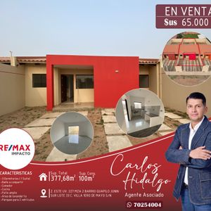 Casa En Venta Z/villa 1ero De Mayo 8vo Anillo