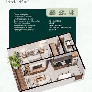 1 Dormitorio Essenzia 4to Anillo Zona Norte 2026 D1