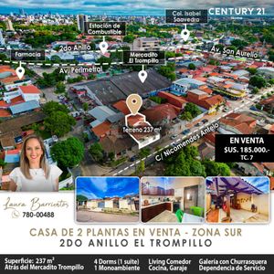 Casa En Venta Zona Sur