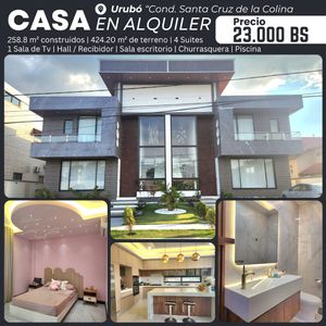 Casa En Alquiler - Sc La Colinas (urubo)