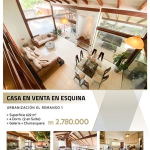 Casa En Venta Zona Norte  El Remanso 1