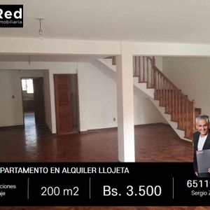 Departamento En Alquiler En Llojeta