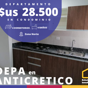 Departamento De 4 Dormitorios En Anticretico En Condominio