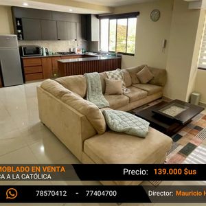 Depto Amoblado En Venta 3 Dorm. Parqueo, Baulera Z/tupuraya U.católica Cbba. 
