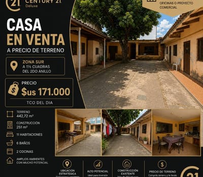 Terreno En Venta 2do Anillo Av. Trompillo