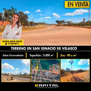 Terreno En Venta En San Ignacio De Velasco!!