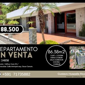 Departamento Con Parqueo Cerca A La Av Beigin Y  Av Juan De La Rosa