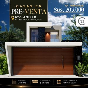 Casa En Pre Venta  6to Anillo Av. Alemana Y 2 De Agosto 