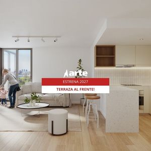 Venta De Apartamento De 1 Dormitorio Con Terraza Al Frente Piso 10 - Tres Cruces