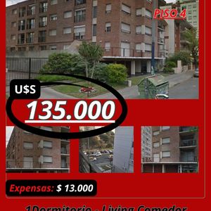 Pocitos Venta  Apto: Dorm. Cocina Baño LIV/comedor - Av. Brasil Y Araucho
