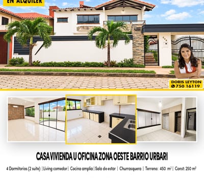 En Barrio Urbari Alquilo Casa Para Vivienda U Oficina