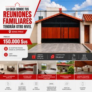 Casa En Venta - 4to Anillo Y Av. Pirai