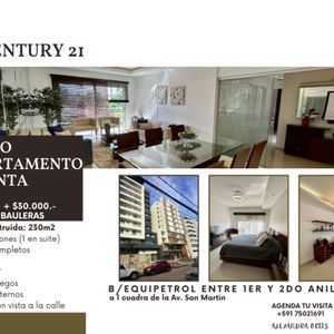 Hermoso Departamento En Venta En Equipetrol!! 