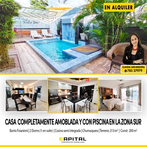 Alquilo Casa Con Piscina Zona Sur 