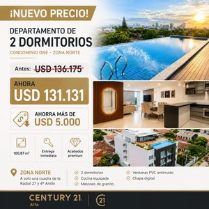 Departamento De 2 Dorm. Cond. One