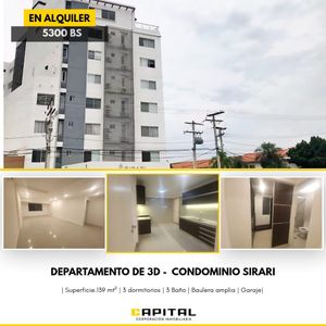 Amplio Departamento De 3 Dormitorios En Alquiler