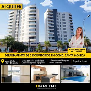 Departamento Equipado En Alquiler De 2 Dormitorios