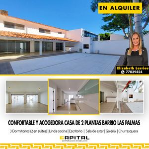 Casa De 3 Dormitorios En Alquiler En El Barrio Las Palmas