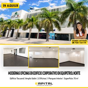 Alquilo Oficina En Edificio Tacural - Equipetrol Norte