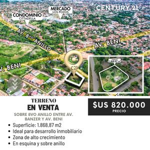 Terreno En Venta En Zona Norte, Final Av. Beni