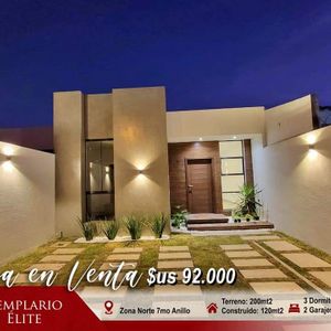 Casa En Venta En La Zona Norte 7mo Anillo - A Estrenar