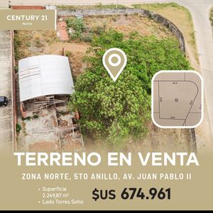 Hermoso Terreno En Venta Lado Torres Soho.