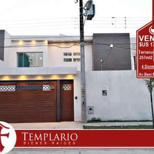 Av. Beni 8vo Anillo Hermosa Casa A Estrenar 4 Dorm. - Venta: $us 172.500 
