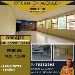 Oficina En Alquiler - Obrajes