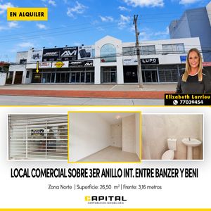 Local Comercial En Alquiler Sobre Av. 3er Anillo Interno