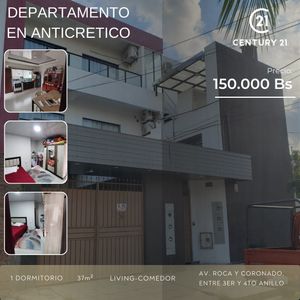 Departamento De 1 Dorm En Anticretico,av Roca Coronado