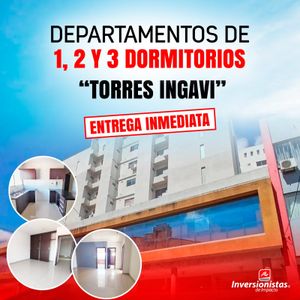 Amplio Departamento De 1 Dormitorio Condominio Torres Ingavi