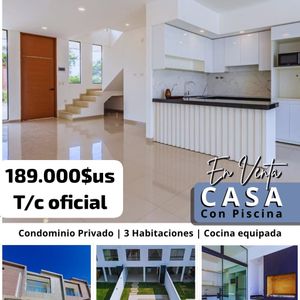 Casa En Pre Venta - Condominio Bella Vista / Urubo 