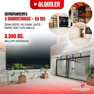 Departamento De 2 Dormitorios En Alquiler Zona Canal Isuto
