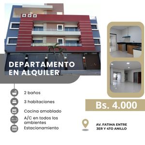 Departamento En Alquiler, 3 Dormitorios, Doble Via