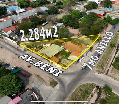 Amplio Terreno En Venta - Zona Norte 7mo Anillo Av. Beni