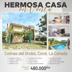 Hernosa Casa En Venta Colinas Urubo La Cañada