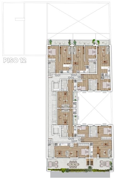 Plano Piso 12 — Met Tech