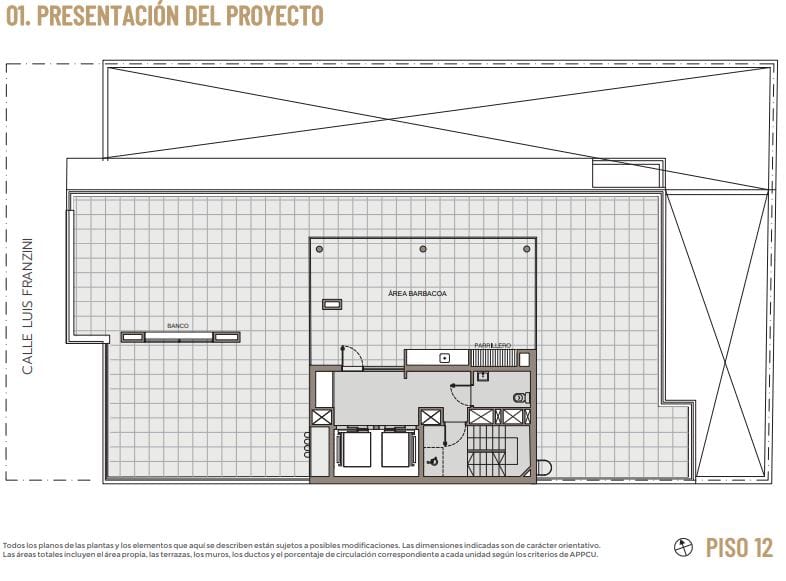 Plano Piso 12 — Park Square Franzini