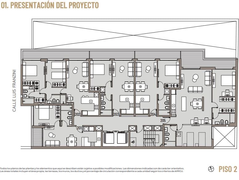 Plano Piso 2 — Park Square Franzini