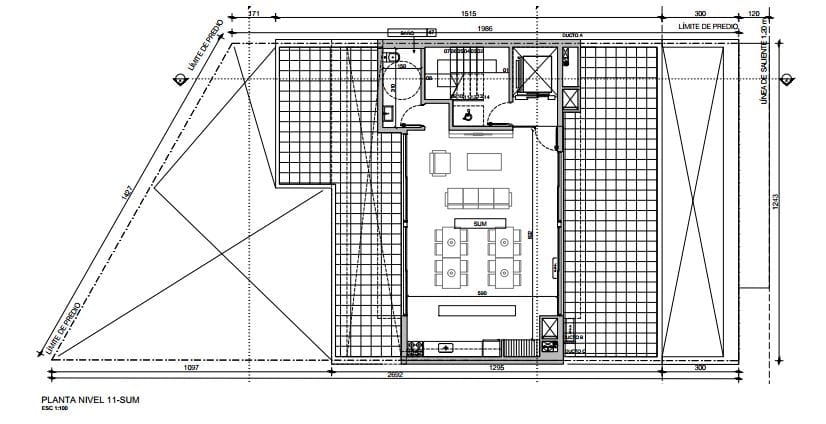 Plano Piso 11 — Bastión Terminal II