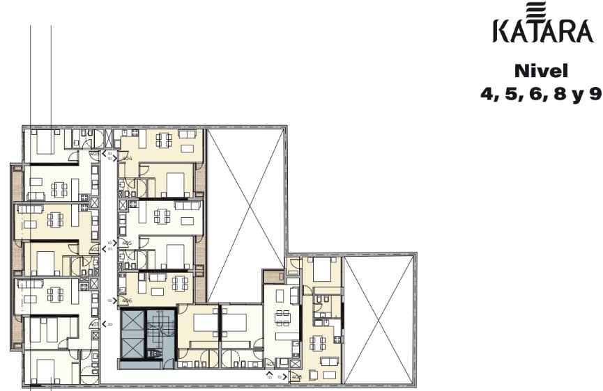 Plano Nivel 4,5,6,8 y 9 — Katara