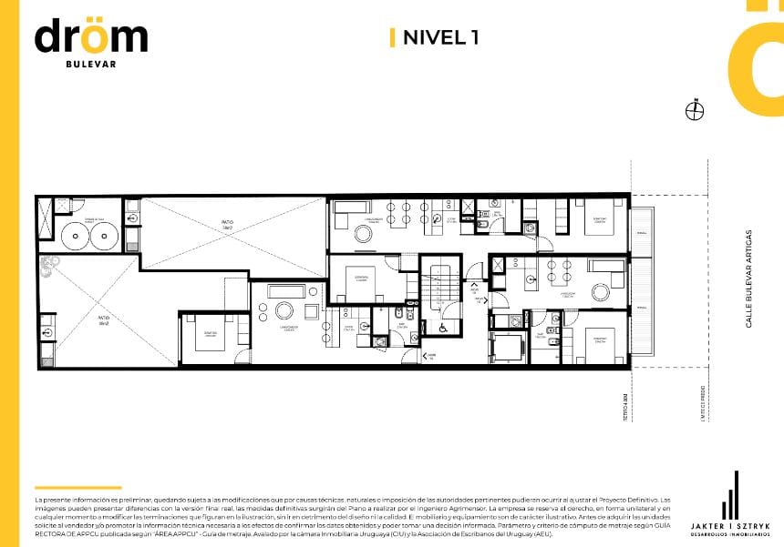 Plano Nivel 1 — Drom Bulevar