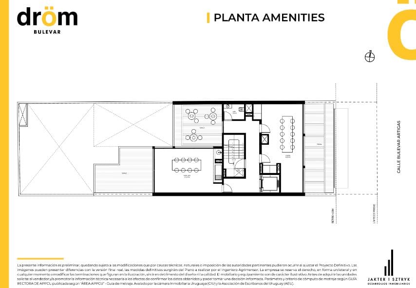 Plano Amenidades — Drom Bulevar