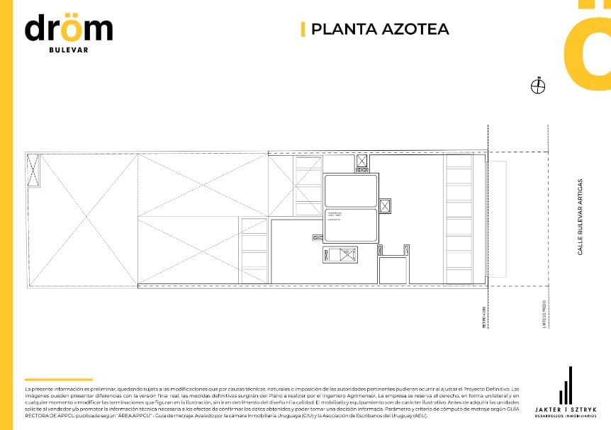 Plano Azotea — Drom Bulevar