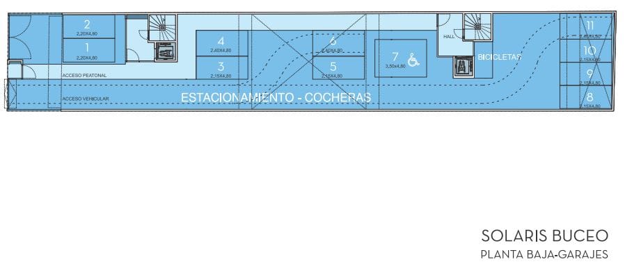 Plano Planta Baja — Solaris Buceo Donizetti 1367
