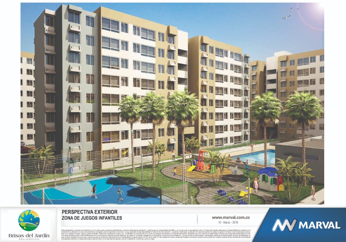Brisas del Jardín, Apartamentos en Venta en La esperanza, Cartagena
