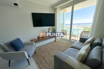 Apartamento en alquiler anual y temporada 1 dormitorio y medio con vista al Mar y parrillero