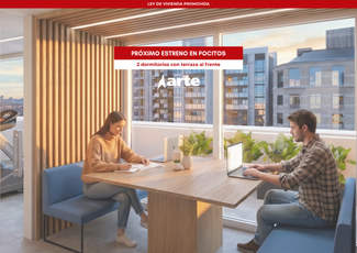Venta de apartamento de 2 dormitorios con terraza al frente en Pocitos